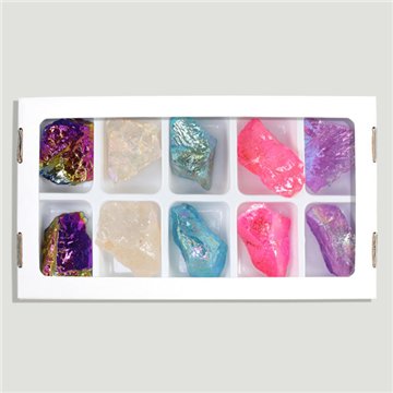 Quartzo Cristal Aura Unicórnio. Aprox. 3-4 cm