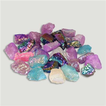 Substituição de Real Stone. Cristal de Rocha Aura "Unicórnio"