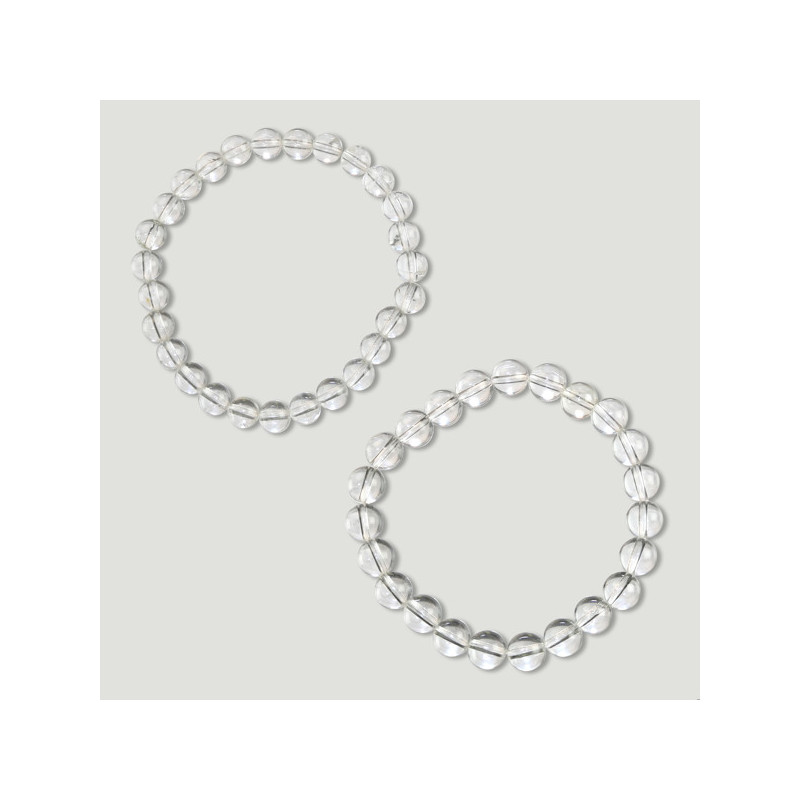 Hook 37. Ball Bracelet 6 and 8mm. Rock crystal Hook 37. Ball Bracelet 6 and 8mm. Rock crystal