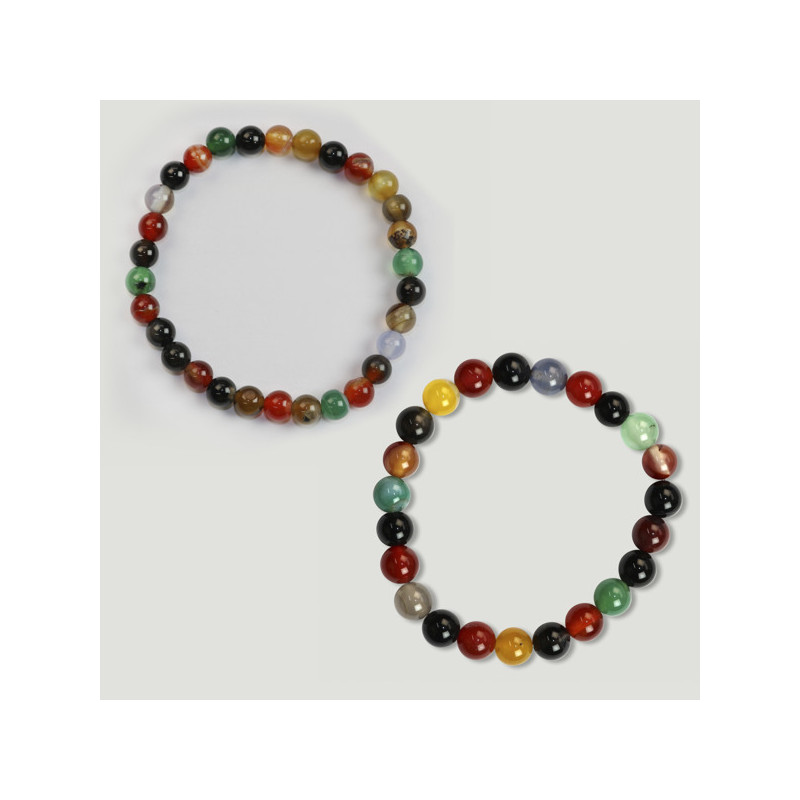 Hook 43. Ball Bracelet 6 and 8mm. Agate. Hook 43. Ball Bracelet 6 and 8mm. Agate.