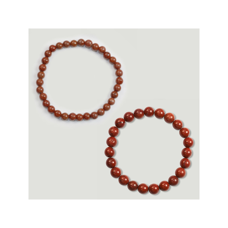 Gancho 47. Pulseira Bola 6 e 8mm. Jaspe. Gancho 47. Pulseira Bola 6 e 8mm. Jaspe.