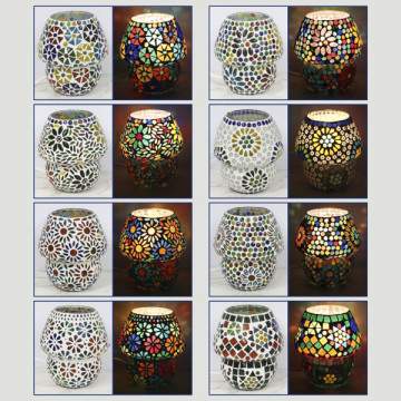 Lámpara cristal India 12x13cm color surtido