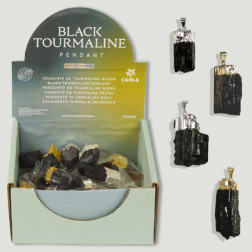 BLACK TOURMALINE. Colgante turmalina.