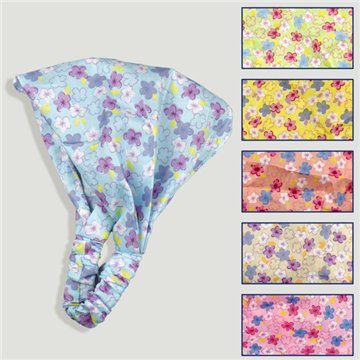 Bandana. Flores azules rosas. Colores surtidos
