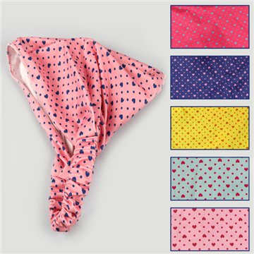 Bandana. Cœurs et pois. Couleurs assorties