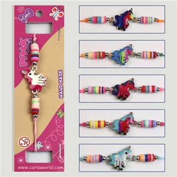 Pulsera ajustable. Unicornio. Modelos surtidos