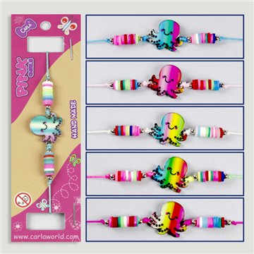 Bracelet ajustable. Pieuvre. Styles assortis