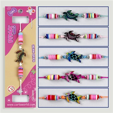 Bracelet ajustable. Tortue de mer. Styles assortis