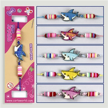 Bracelet ajustable. Requin. Styles assortis