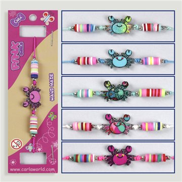 Bracelet ajustable. Crabe. Styles assortis