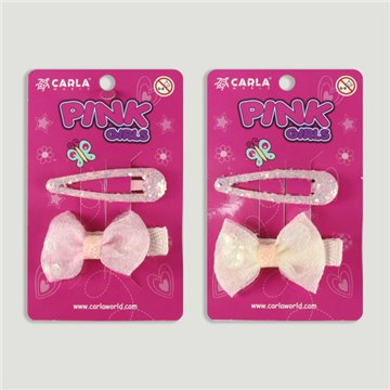 Clip cabello. Lazo lentejuela. Colores surtidos