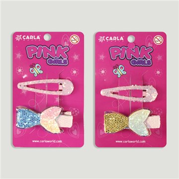 Barrette à cheveux. Queue de sirène. Couleurs assorties