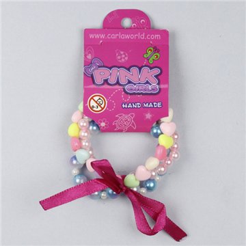 Bracelet nœud. Petits cœurs. Styles assortis