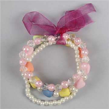 Pulsera con lazo. Corazones 3D. Modelos surtidos