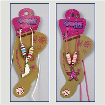 Adjustable anklet. Seal/Starfish. Assorted styles