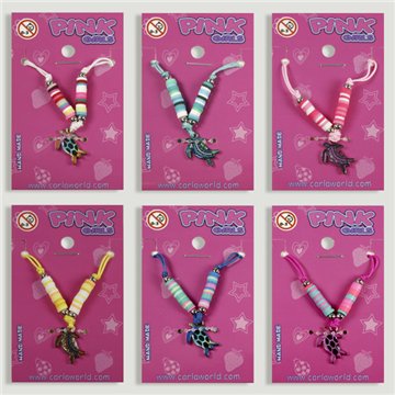 Pendentif ajustable. Tortue de mer. Styles assortis