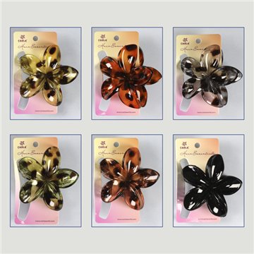 Pinza pelo. Flor hawaiana. Colores surtidos