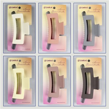 Large hair clip. Basic. Assorted colors