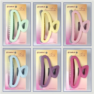 Large hair clip. Matte filigree. Assorted colors