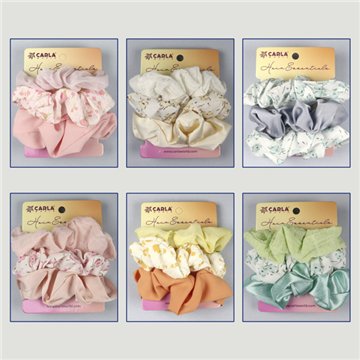 Scrunchie hair tie. Spring flower. Assorted colors