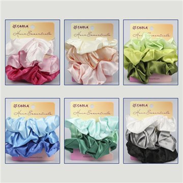 Scrunchie hair tie. “Satin”. Assorted colors