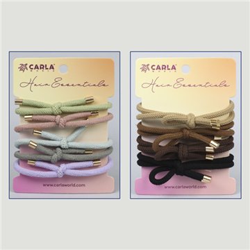Hair elastic set. Knots. Assorted colors