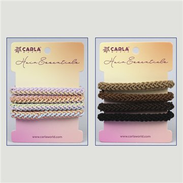 Hair elastic set. Braided. Assorted colors