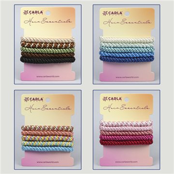 Hair elastic set. Paracord style. Assorted colors
