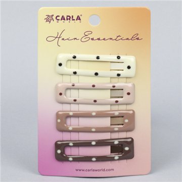 Hair clips set. Polka dots. Assorted