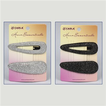 Hair clips set. Glittering. Assorted