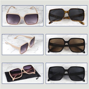 Óculos de sol. “Diamante” Oversized. Cores sortidas