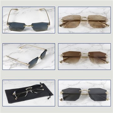 Gafas de sol. Rimeless Geometric. Colores surtidos