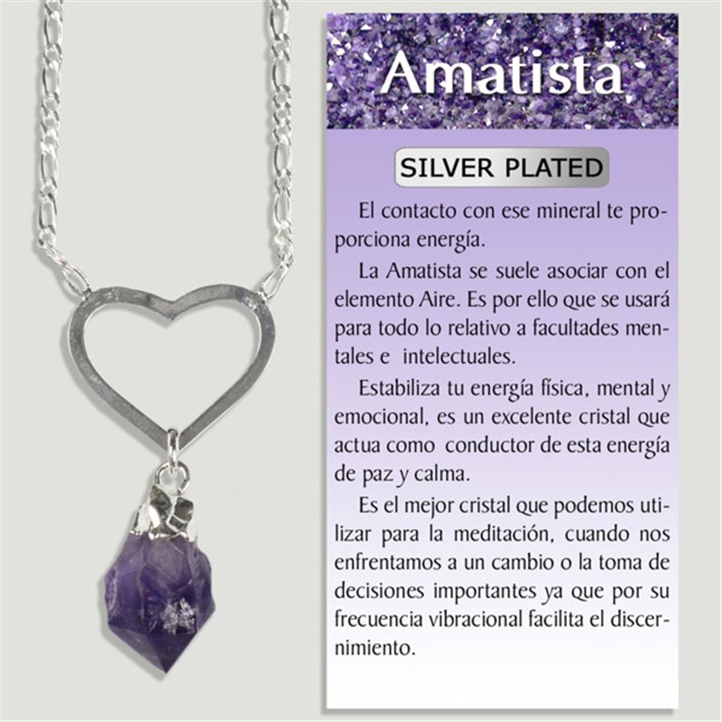 AMATISTA. Colgante y cadena Silver plated. 45 mm AMATISTA. Colgante y cadena Silver plated. 45 mm