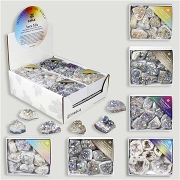 AURA MIX. Mini box. Aura Quartz. 8x10x4 cm