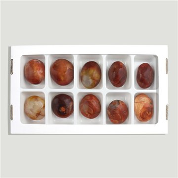 Carnelian Soapstone. Approx. 3-4.5 cm