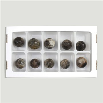 Black Moonstone Ball. Approx. 30 mm