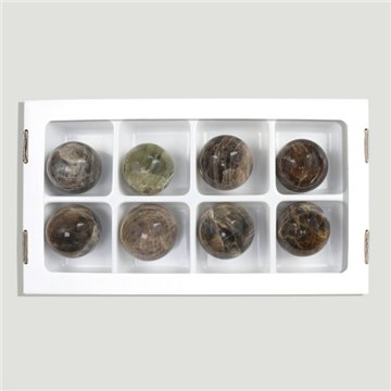 Black Moonstone Ball. Approx. 38 mm