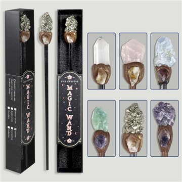Power Wand. Raw Minerals. Assorted. Approx. 28 cm