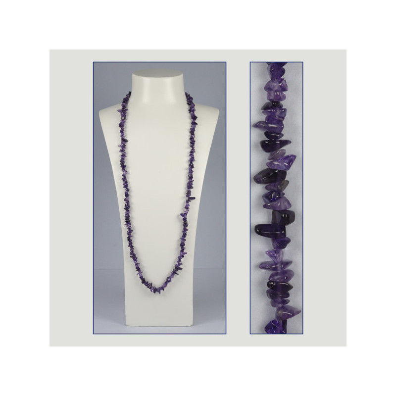 Replacement Hook 1 – Chip Necklace, approx. 90cm - Amethyst Replacement Hook 1 – Chip Necklace, approx. 90cm - Amethyst