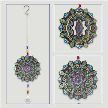 Giratório de Chakras. Mandala. 10x20cm