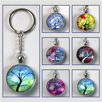 Llavero doble cara. Árbol de la vida. Surtidos