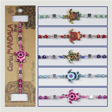 Pulsera Silver plated. Tortuga Mar. Surtidos