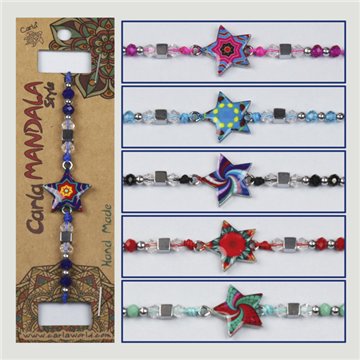 Pulsera Silver plated. Estrella. Surtidos