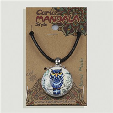 Double-sided pendant. Owl. Assorted