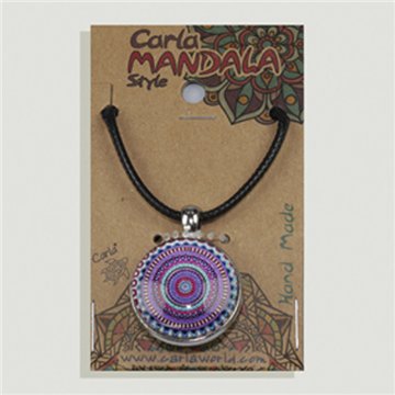 Double-sided pendant. Colorful mandala. Assorted