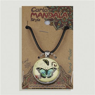 Double-sided pendant. Butterfly. Assorted