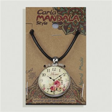 Colgante doble cara. Reloj vintage. Surtidos