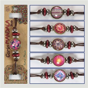 Pulsera doble cara. Psicodélico. Surtidos