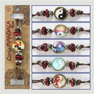 Double-sided bracelet. Yin Yang. Assorted