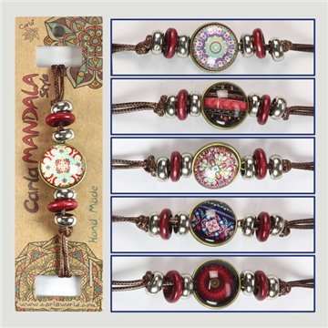 Pulsera doble cara. Mandala. Surtidos